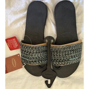Havaianas Women’s You Malta Sandals Woven Strap US Size 7/8 NWT